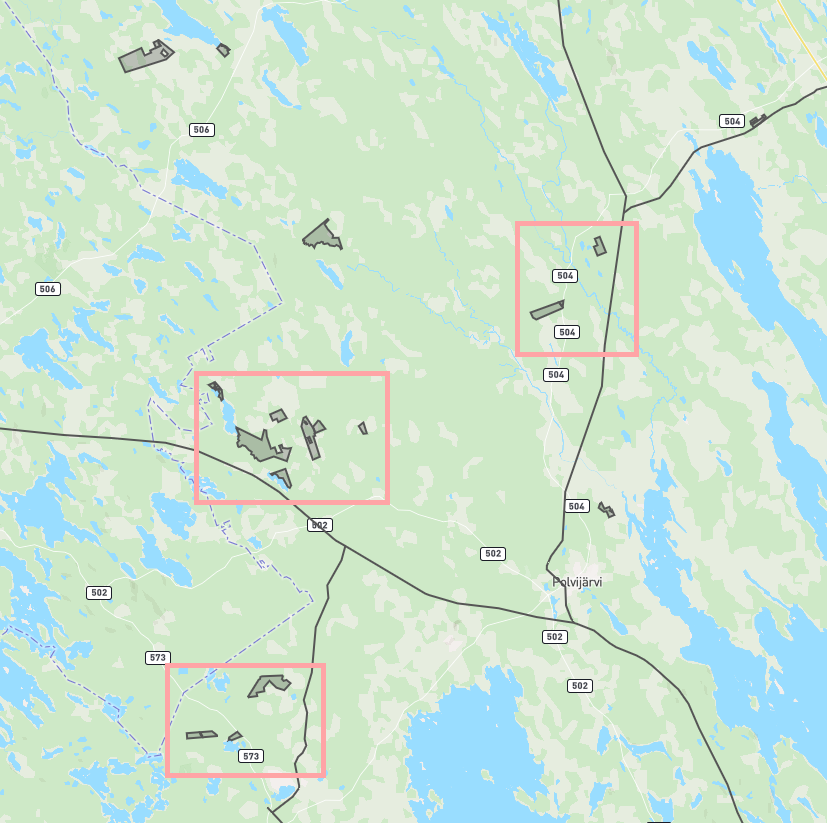 Optimal wind turbine locations map