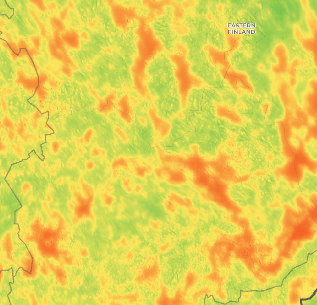 Wind data map